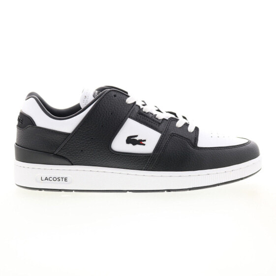 Lacoste Court Cage 223 3 SMA Mens Black Leather Lifestyle Sneakers Shoes