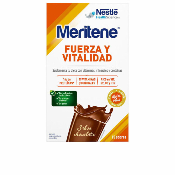 Взбитый Meritene Fuerza Y Vitalidad Шоколад 30 g 15 штук