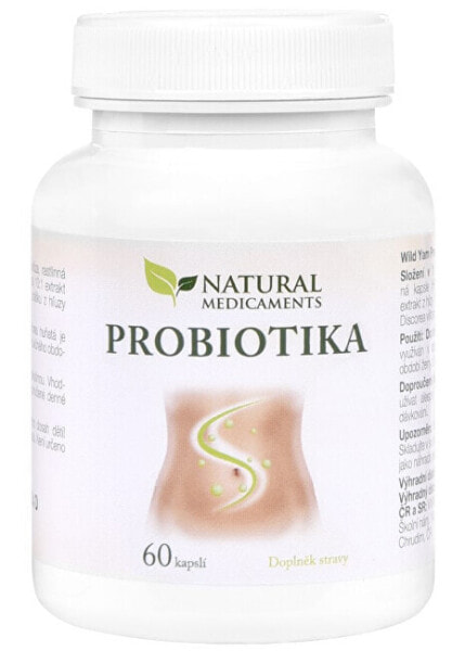 Natural Medicaments Probiotica Комплекс с пробиотиками и клетчаткой инулина для кишечной микрофлоры 10 млрд КОЕ 60 капсул