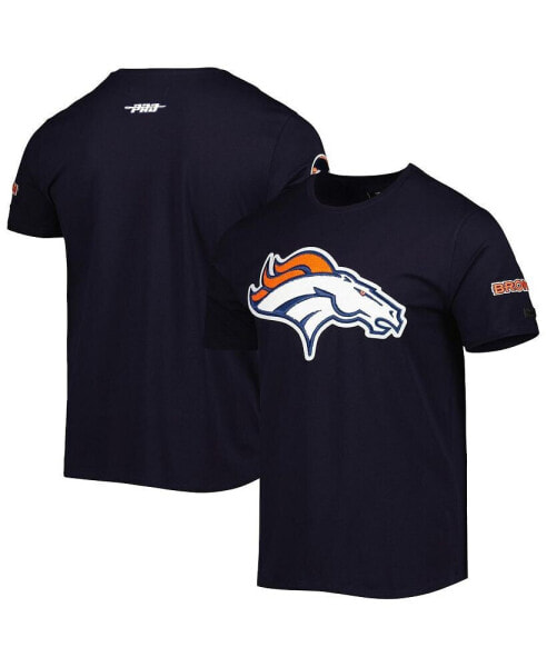 Men's Navy Denver Broncos Mash Up T-shirt