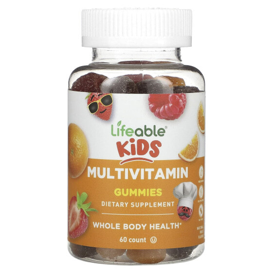 Kids Multivitamin Gummies, Natural Fruit, 60 Gummies