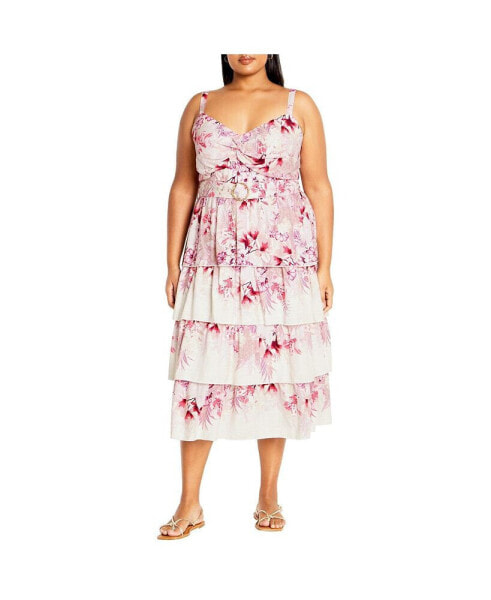 Plus Size Isabella Border Dress