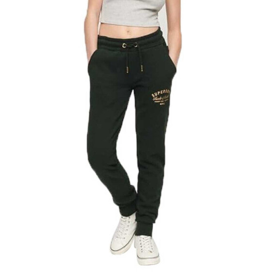 SUPERDRY Luxe Metallic Logo Slim joggers