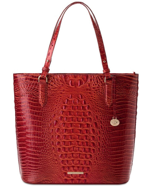 Ezra Melbourne Large Embossed Leather Tote