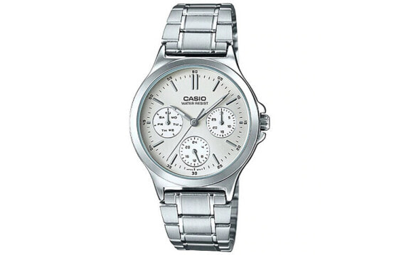 Часы наручные CASIO DRESS LTP-V300D-7A с белым циферблатом