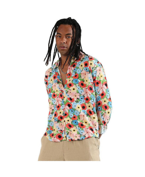 Men's EcoLiva Artistic Botanical Cluster Shirt