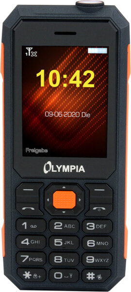 Мобильный телефон Olympia Active Outdoor Bar Черно-Оранжевый