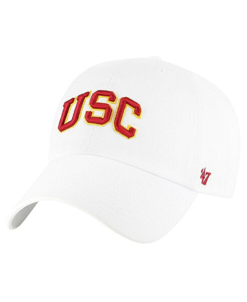 Men's White USC Trojans Clean Up Adjustable Hat