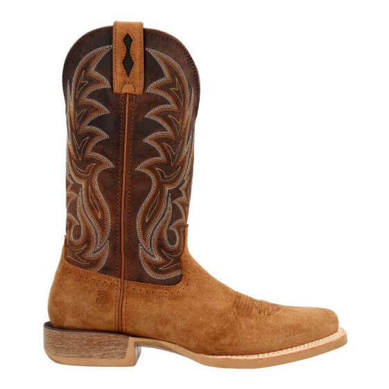 Durango Rebel Pro Embroidered Square Toe Mens Brown, Brown Casual Boots DDB0477