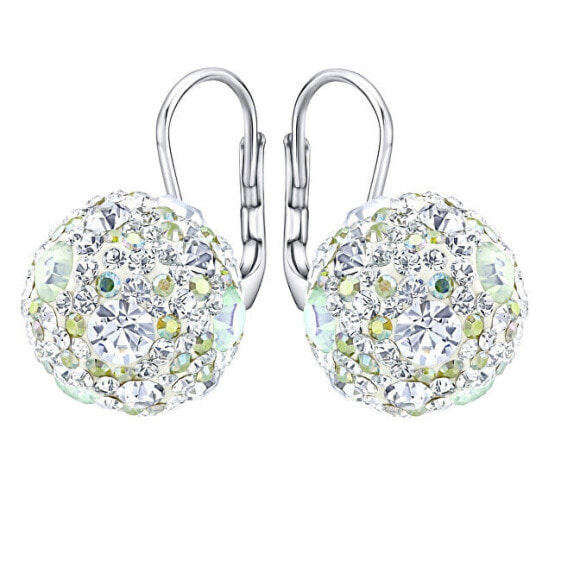 Charming silver earrings with glittering Swarovski silvegob36120w