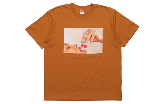 Supreme SS20 Week 1 Cherries Tee 樱桃短袖T恤 男女同款 橙色 送礼推荐 / Футболка Supreme SS20 Week 1 Cherries Tee T SUP-SS20-280