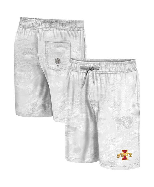 Men's White Iowa State Cyclones Realtree Aspect Ohana Swim Shorts