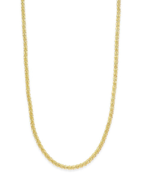 Giani Bernini 20" Sparkle Link Chain Necklace in Sterling Silver, Created for (Also in 18k Gold Over Sterling Silver)
