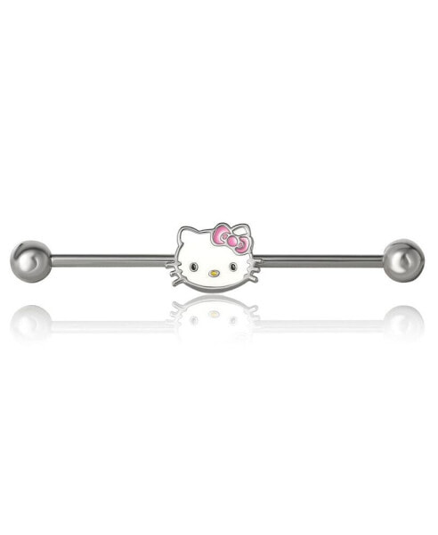 Sanrio Womens Cartilage Earring Jewelry, Stainless Steel Piercing Element with Slide Charm, Official License