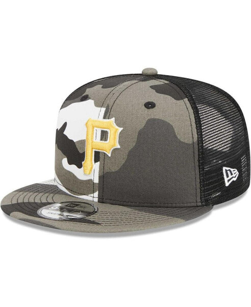 Men's Camo Pittsburgh Pirates Urban Camo Trucker 9FIFTY Snapback Hat