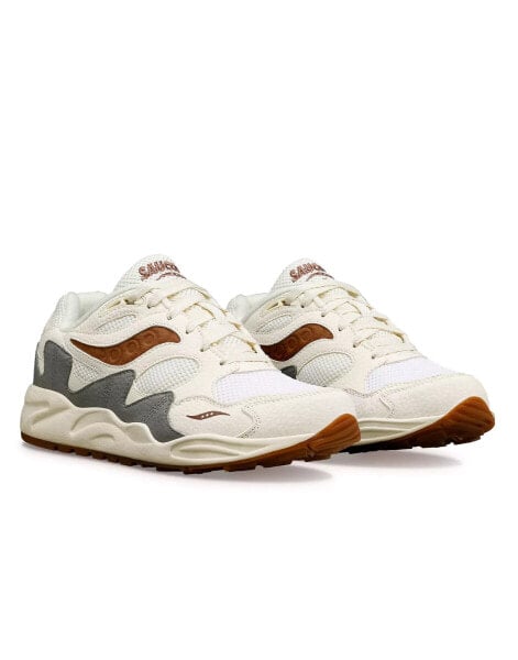 Saucony – Grid Shadow 2 – Sneaker in Sand und Braun