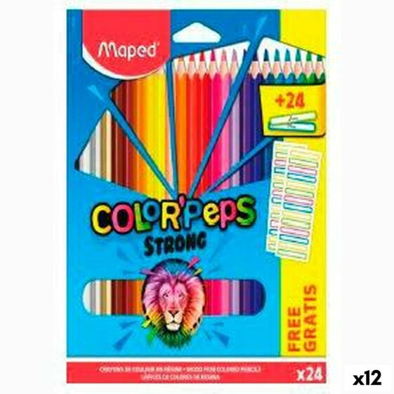 Набор цветных карандашей Maped Color' Peps Разноцветный 24 предмета (12 штук)