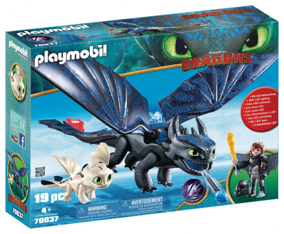 Игровой набор Playmobil Драконы Хиккап и Беззубик с Драконенком 70037