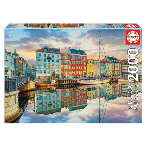 EDUCA BORRAS 2000 Pieces Puerto De Copenhage Wooden Puzzle