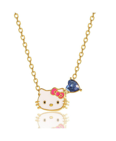 Sanrio Heart Birthstone Charm Necklace - 16 + 2'' Chain