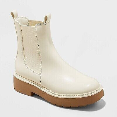 Women's Demi Chelsea Boots - A New Day Off-White 11