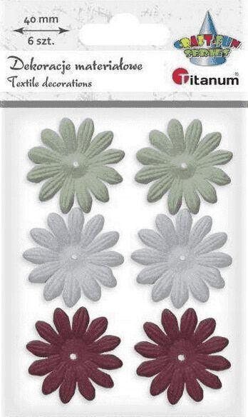 Гирлянда Titanum Kwiaty материалы пористые 3D 40 мм mix 6шт