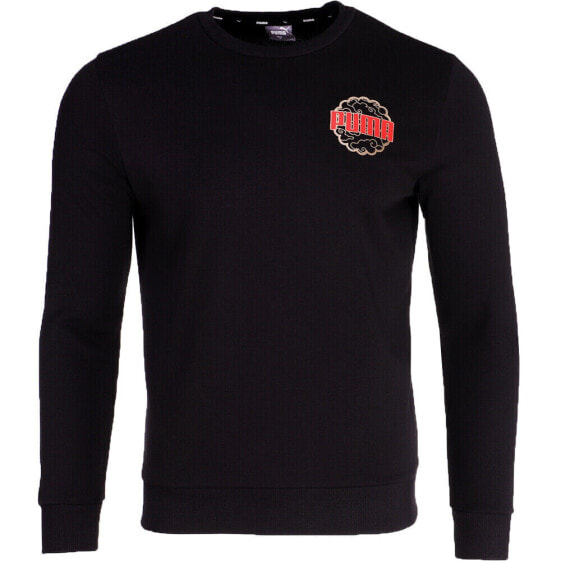 Puma Mooncake Crew Neck Long Sleeve Sweatshirt Mens Black 53291201