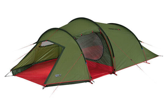 Туристический палатка Simex Outdoor International GmbH High Peak Falcon 3 LW - Тоннельная - Жесткая рама - 3-х местная - 4.1 кг - Зеленая - Красная