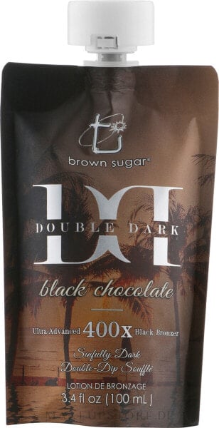 Solarium-Creme mit ultradunklen Bronzern und Mega-Silikonen - Brown Sugar Double Black Chocolate 400X 100 ml