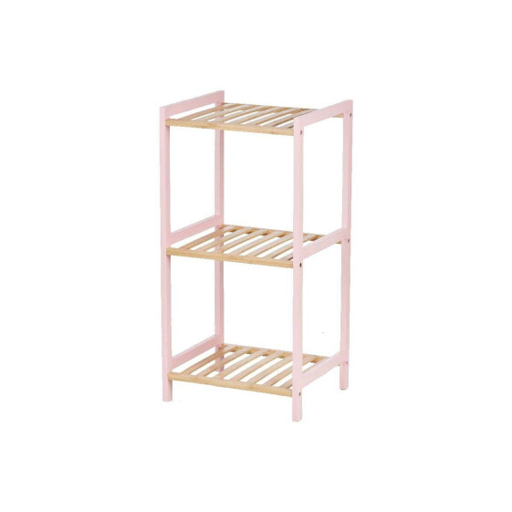 Bathroom Shelves 35 x 30 x 70 cm Pink Natural Bamboo Pine
