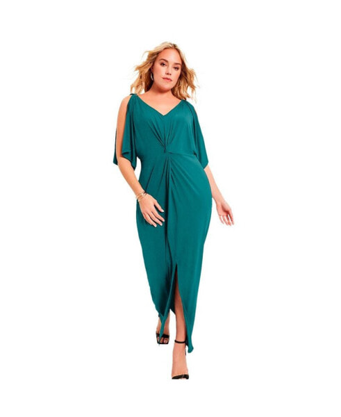 Plus Size June + Vie Twist-Front Dress