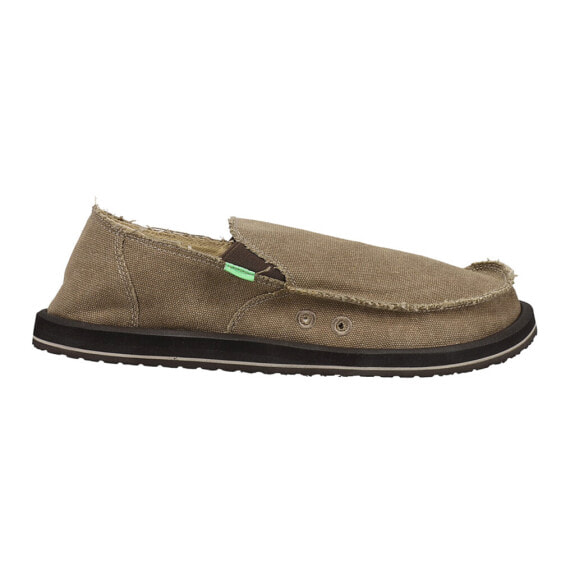 Sanuk Vagabond Slip On Mens Brown Casual Shoes SMF1001-BRN