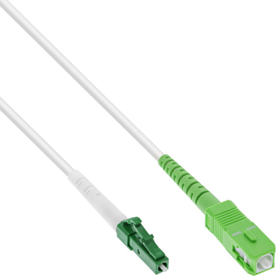 InLine Fiber Optical Simplex Cable - FTTH - LC/APC8° to SC/APC8° 9/125µm OS2 0.5m
