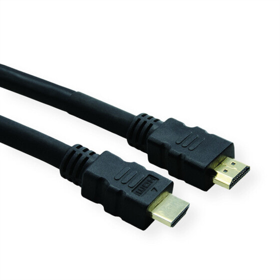 Разъем HDMI Type A (Standart) - HDMI Type A (Standart) - черный - 25 м - ROLINE