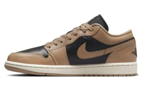 Jordan Air Jordan 1 Vachetta "Tan" 减震防滑耐磨 低帮 复古篮球鞋 女款 棕黑色 / Кроссовки Jordan Air Jordan DC0774-201