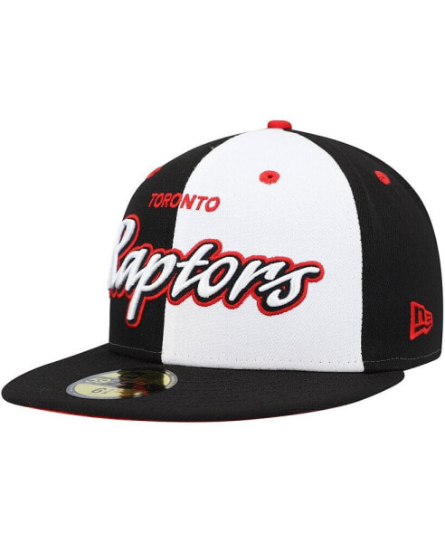 Men's Black, White Toronto Raptors Griswold 59FIFTY Fitted Hat