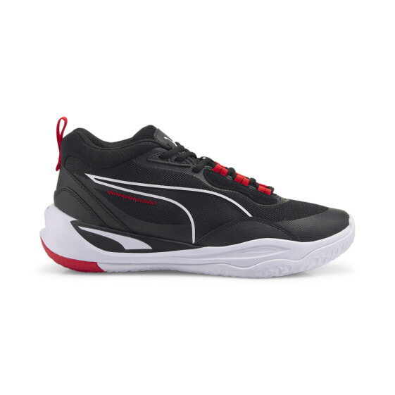 Puma Playmaker Pro 37757213 Mens Black Canvas Athletic Basketball Shoes