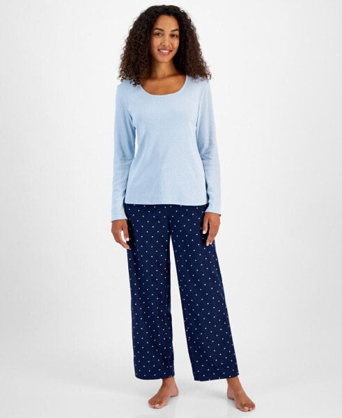 Women's Cotton Pointelle Sleep Tee, Created for Macy's