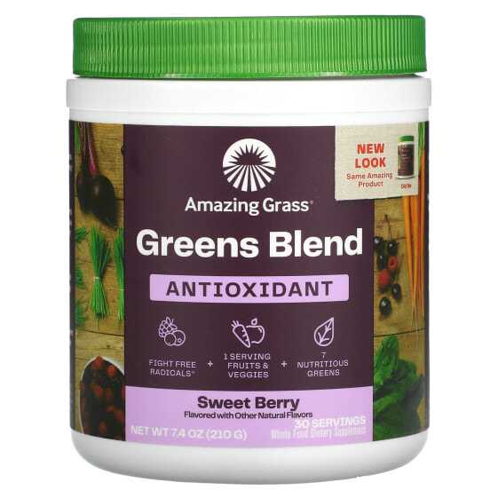 Суперфуд Антиоксидантный Sweet Berry от Amazing Grass, 14.8 унций (420 г)