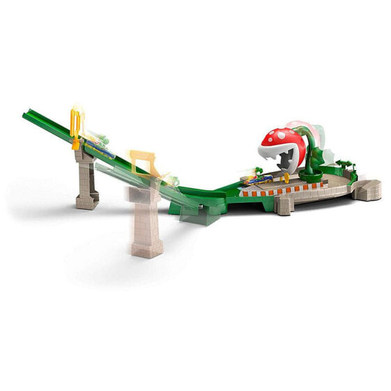 Трек Hot Wheels Mario kart "Растение-пиранья" - Mattel - В комплекте: трасса, растение-пиранья, спусковой механизм, машинка с водителем.