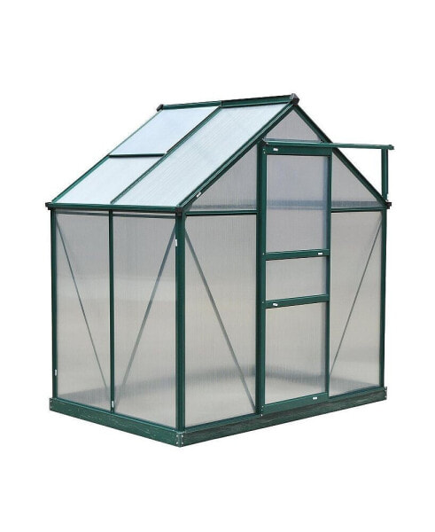 Greenhouse Aluminum Frame Walk-In Outdoor Plant Garden Polycarbonate