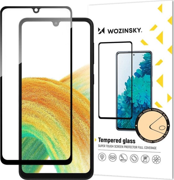 Wozinsky Wozinsky Full Glue Tempered Glass szkło hartowane do Samsung Galaxy A34 5G 9H na cały ekran z czarną ramką