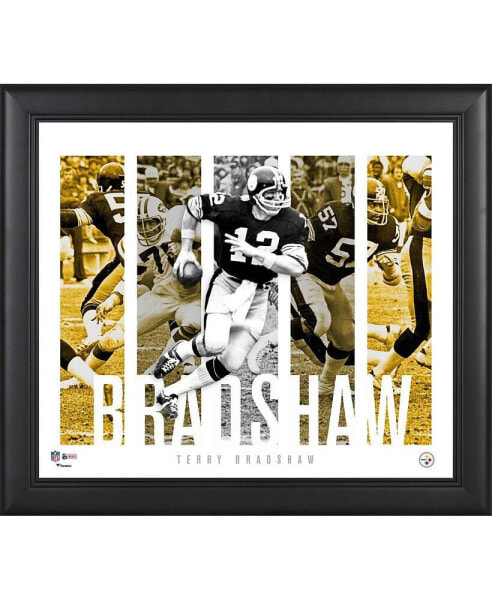 Terry Bradshaw Pittsburgh Steelers Framed 15" x 17" Player Panel Collage