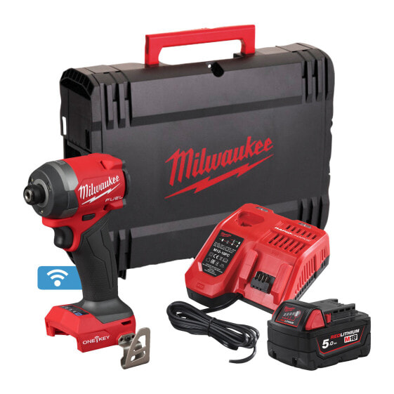 Milwaukee M18 FUEL ONE-KEY Maschinen-Set M18ONEPP2A3-502X: ONEPD3, ONEID3, 2x 5,0 Ah und Lader