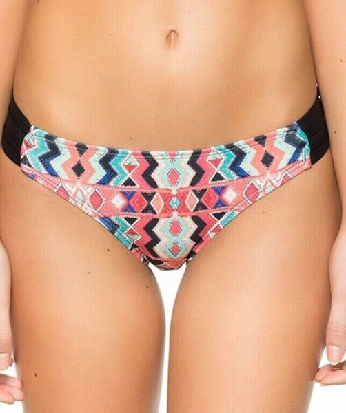Ella Moss Multi Color Hipster Bikini Bottom Womens Printed Swimwear Size S