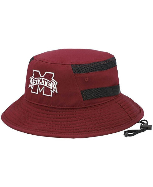 Men's Maroon Mississippi State Bulldogs 2021 Sideline AEROREADY Bucket Hat