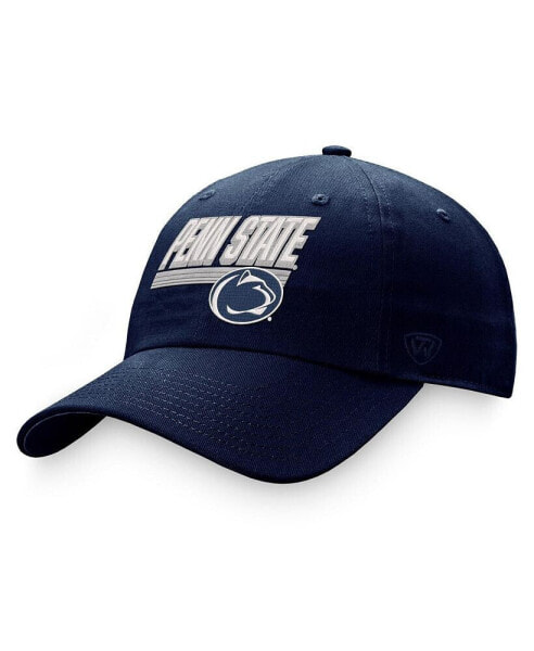 Men's Navy Penn State Nittany Lions Slice Adjustable Hat