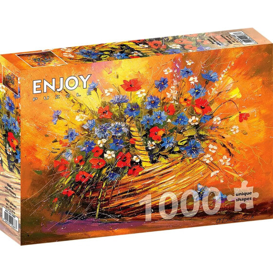 Пазл Детский Enjoy Puzzle с корзиной и цветами 1000 элементов