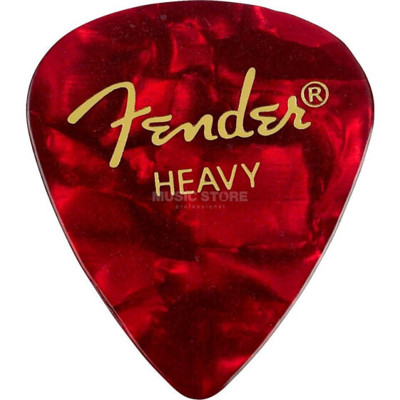 Fender Picks 351 Red Moto heavy 12-Pack Premium Celluloid