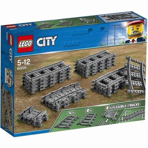 Детский строительный набор Lego City 60205 Rail Pack 20 предметов